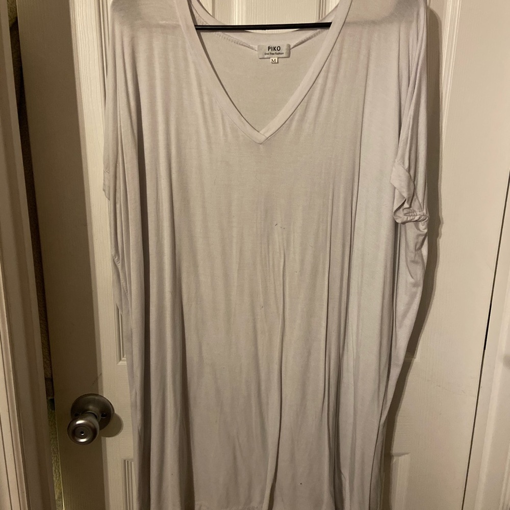 White T-shirt dress